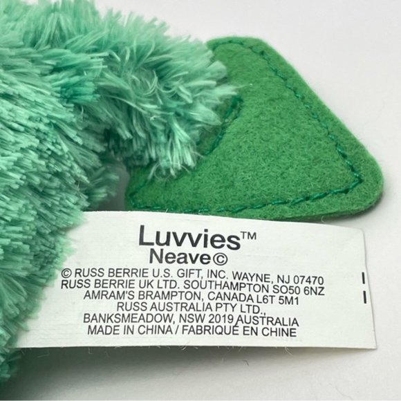 Luvvies Neave Small Green Dinosaur Plush Pterodactyl - Picture 2 of 10